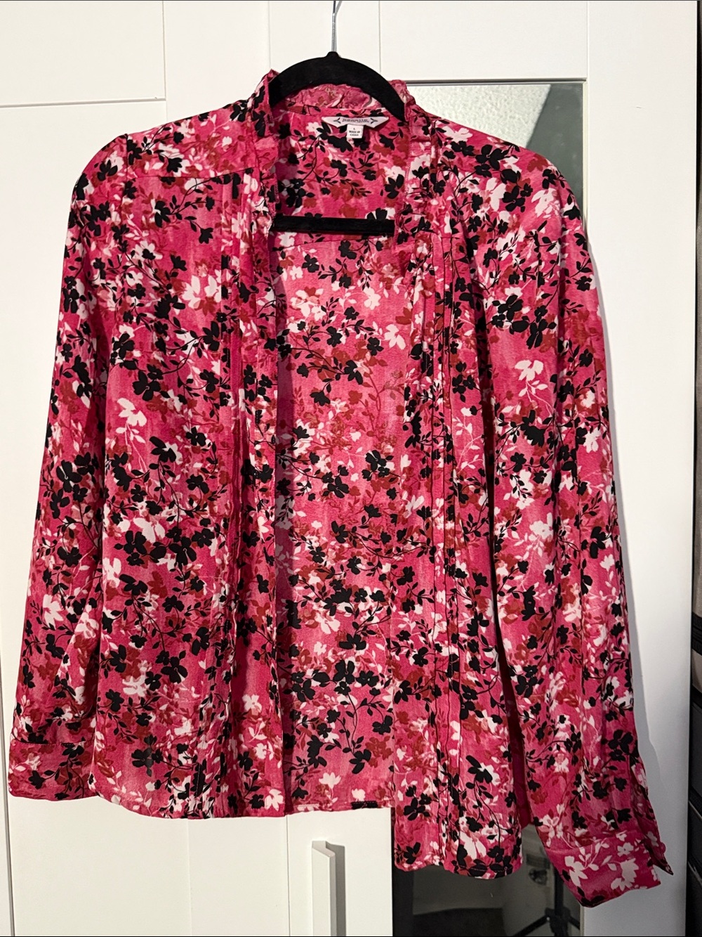 Nanette Lepore Pink Floral Button-Down Shirt